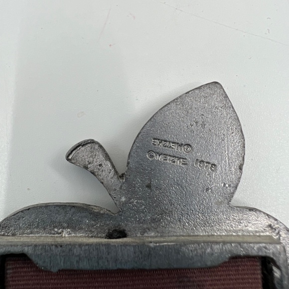 Vintage 'Apple' Design Metzke Pewter Picture Frame - Picture 5 of 11